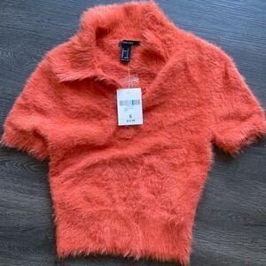 Fuzzy Collard Top 